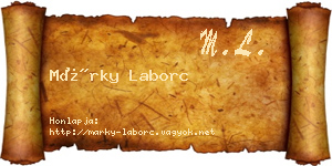 Márky Laborc névjegykártya